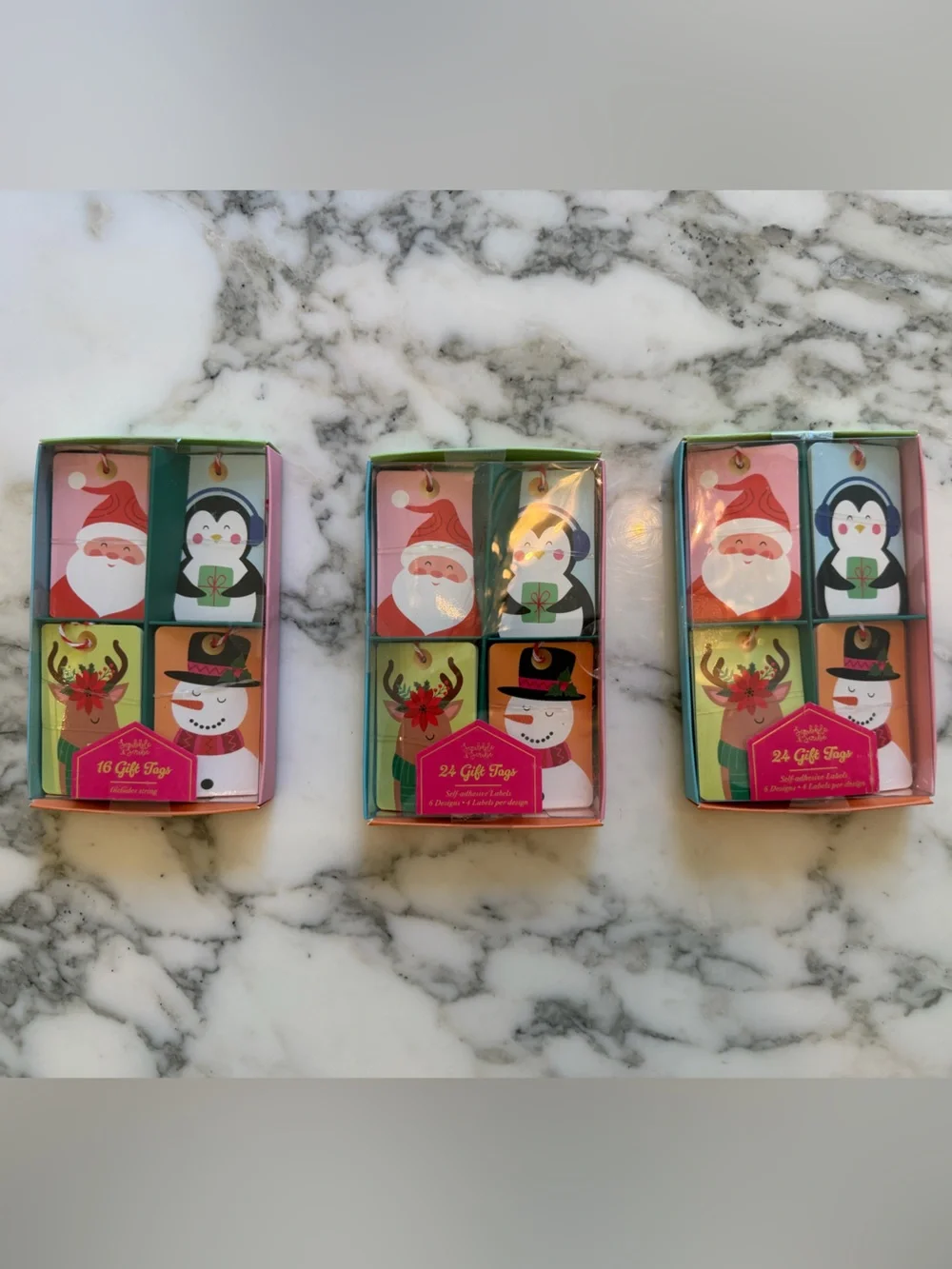 NWT Lot of 3 Scribble & Scribe Christmas Gift Tag Sets | 48 Total Holiday Tags